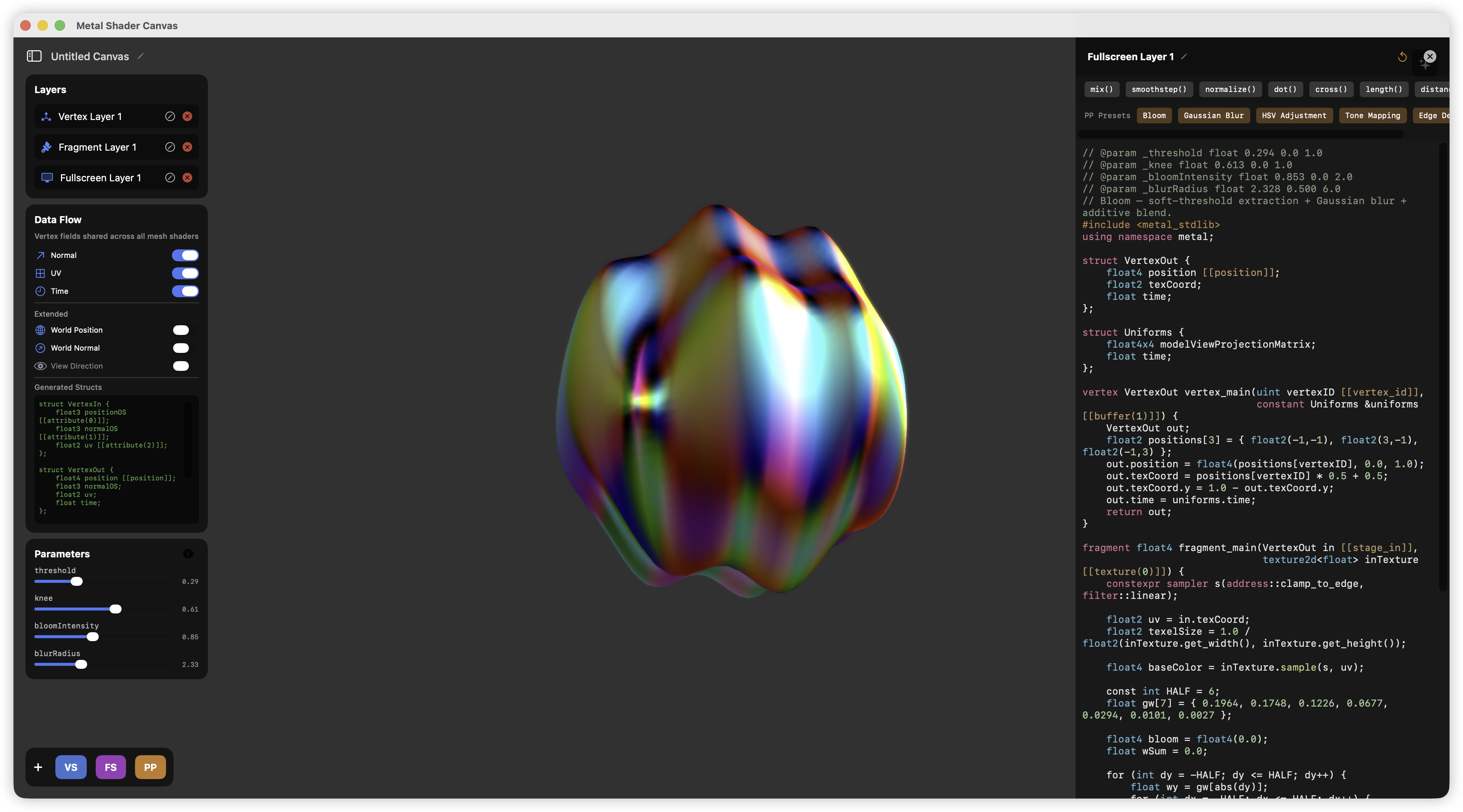Shader#1 从 Shader Canvas 开始学习 Shader
